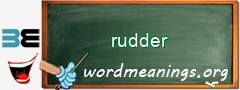 WordMeaning blackboard for rudder